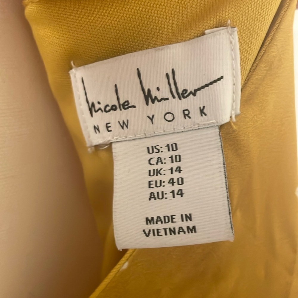 Nicole Miller Yellow Floral Maxi Dress - Picture 2 of 2